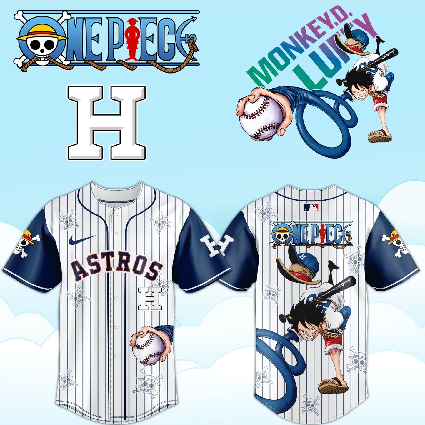 HOU ONE PIECE Limited Jersey 2025 Limited Jersey V2 - Printed