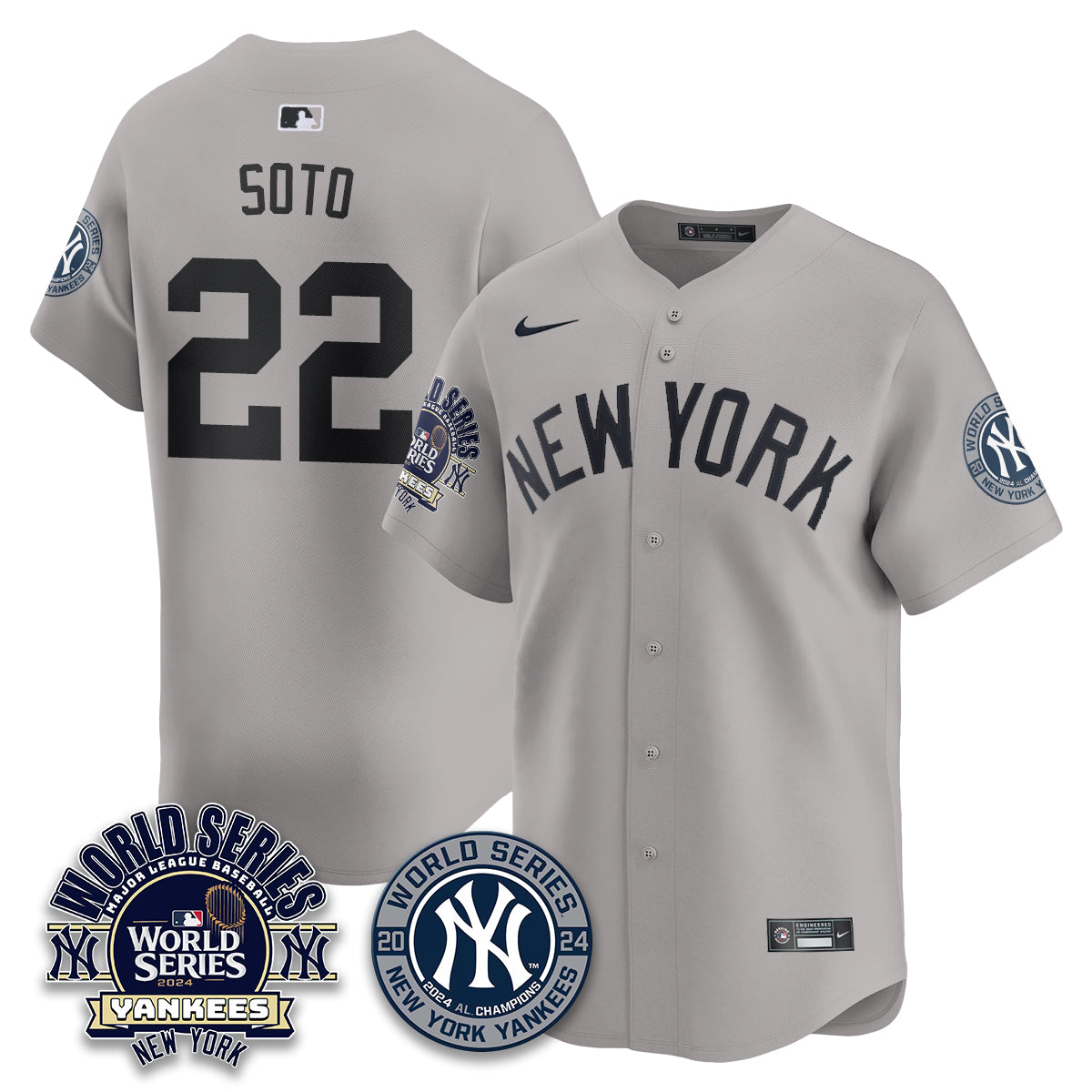 New York Yankees World Series 2024 Jersey - All Stitched