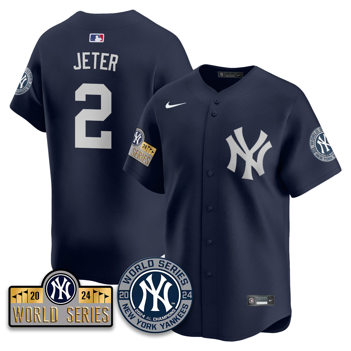 New York Yankees World Series 2024 Jersey - All Stitched