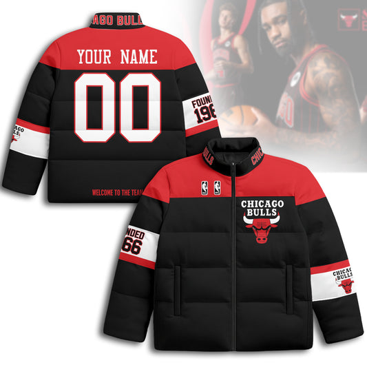 Chicago Bulls Unisex Custom Puffer Jacket