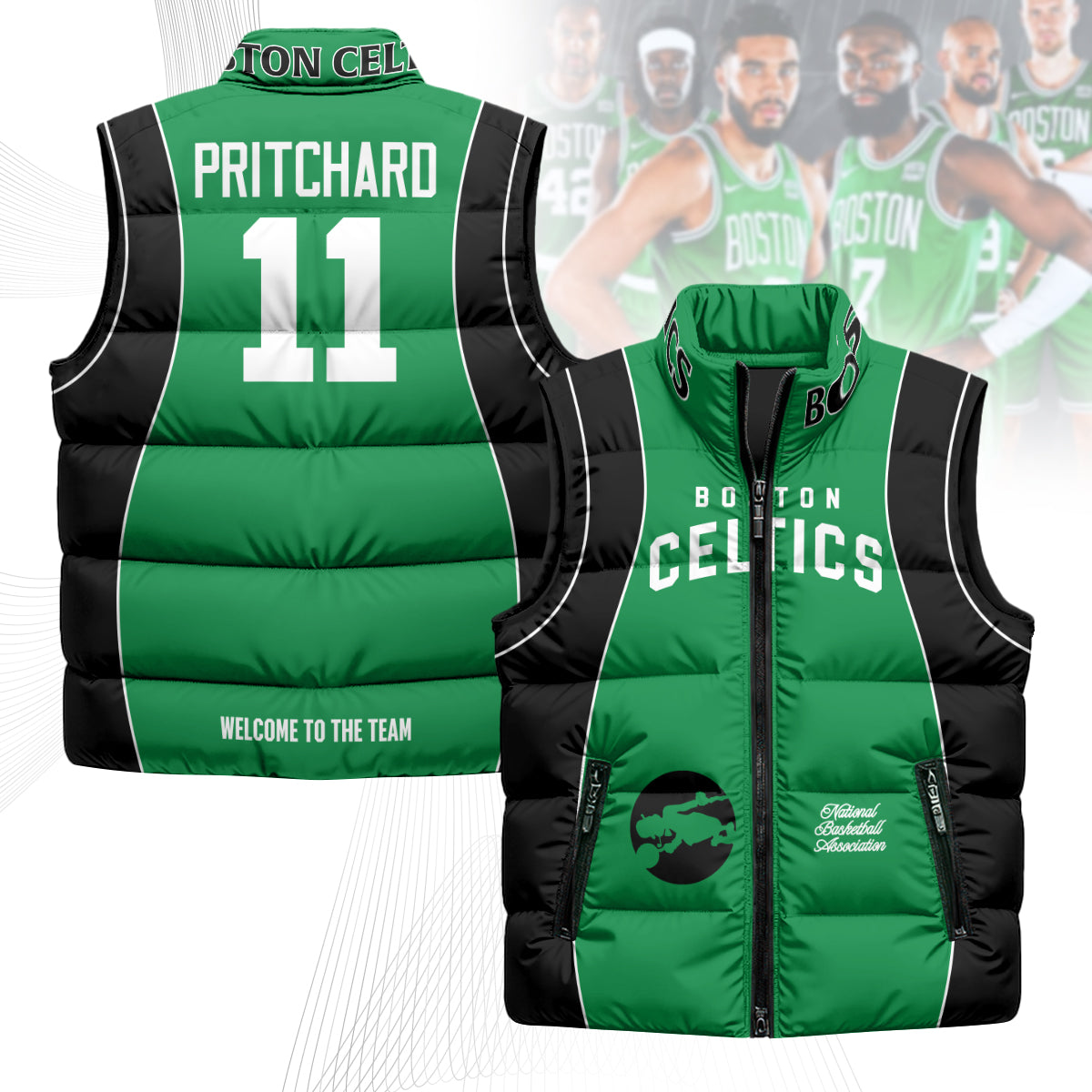 Boston Celtics Unisex Puffer Vest