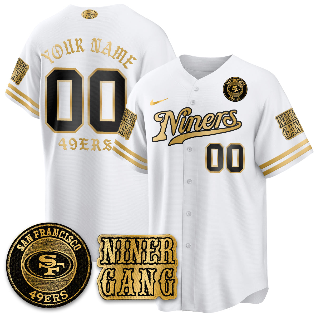 SF Born x Raised Baseball Custom Jersey - All Stitched