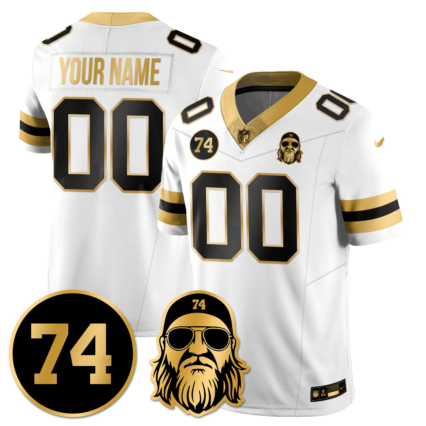 NYJ Vapor Limited Custom Jersey - Nick Mangold Patch - All Stitched