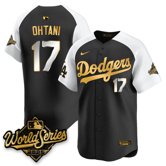 Los Angeles Dodgers 2025 World Series Gold Jersey - All Stitched