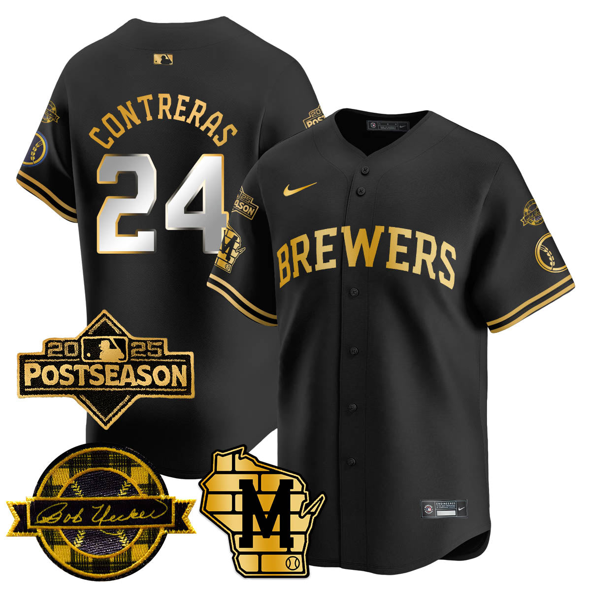Milwaukee Brewers 2025 Postseason Jersey - All Stitched