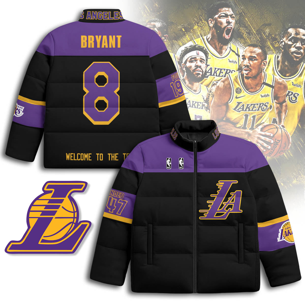 Los Angeles Lakers Unisex Puffer Jacket