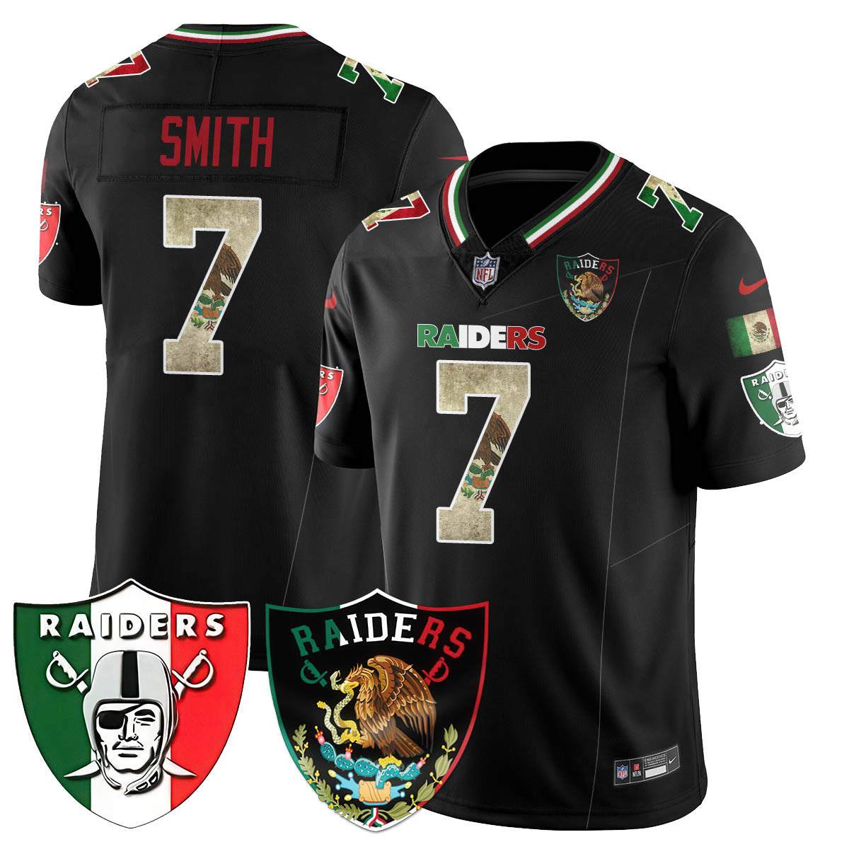 Las Vegas Raiders Mexico Vapor Limited Jersey - All Stitched