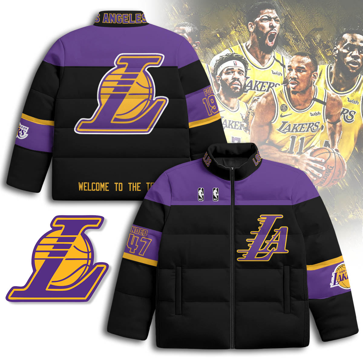 Los Angeles Lakers Unisex Puffer Jacket
