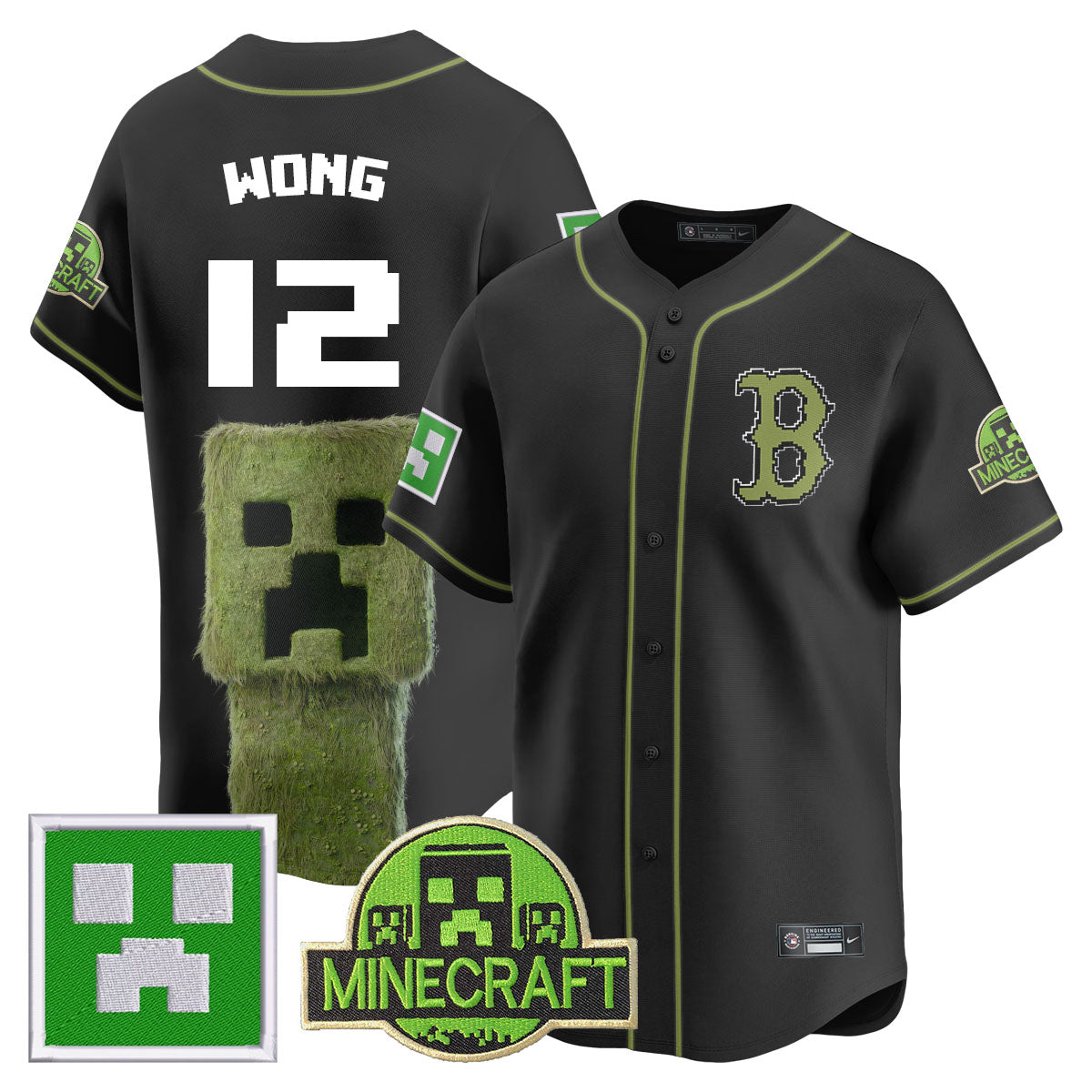 Boston Red Sox 2025 MINECRAFT Jersey - All Stitched