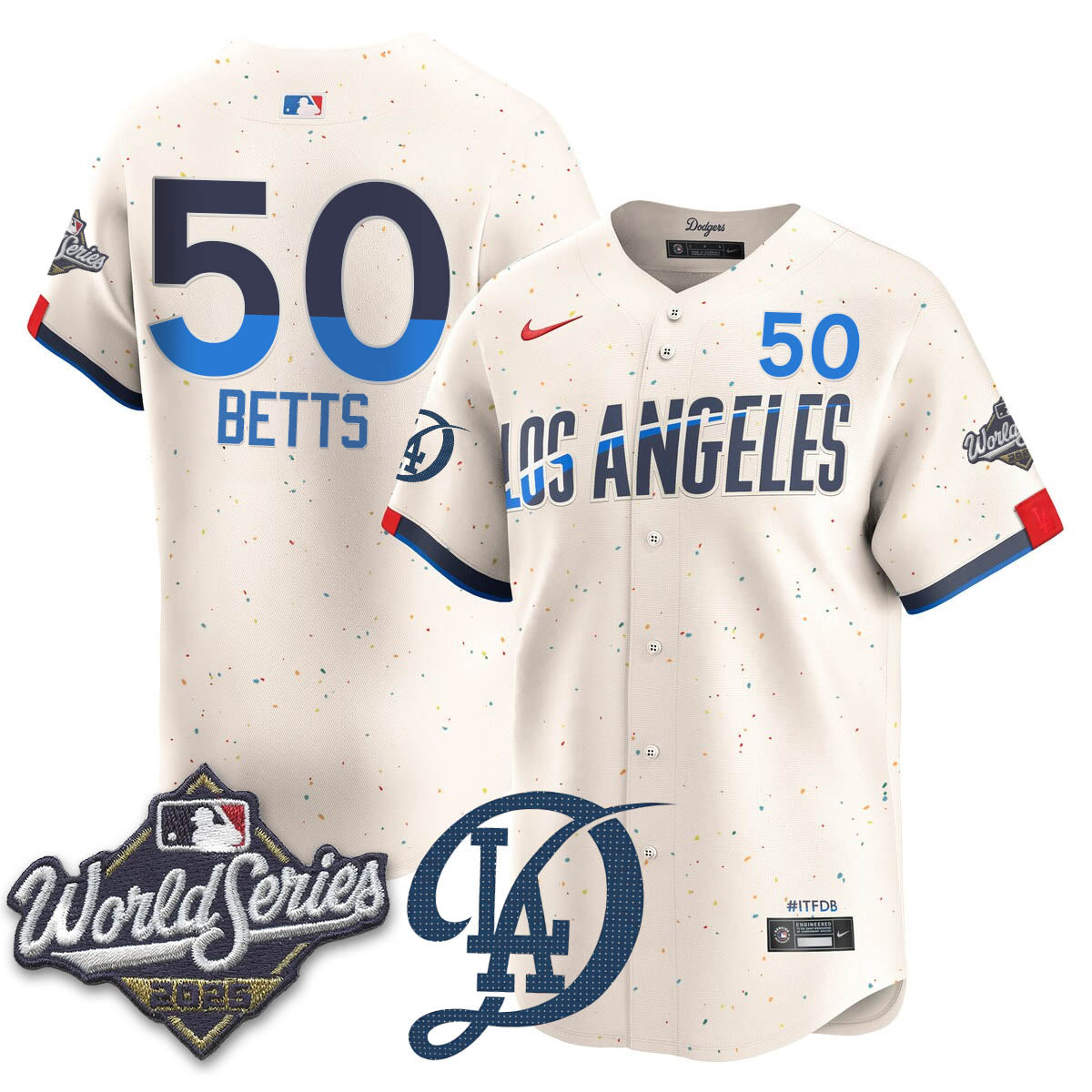 Los Angeles Dodgers 2025 World Series Jersey - All Stitched