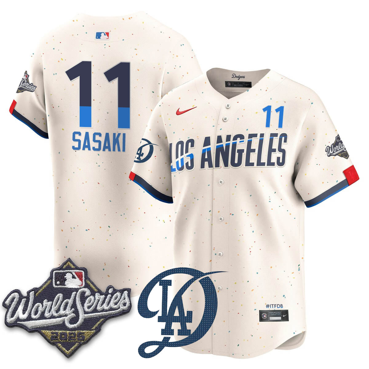 Los Angeles Dodgers 2025 World Series Jersey - All Stitched