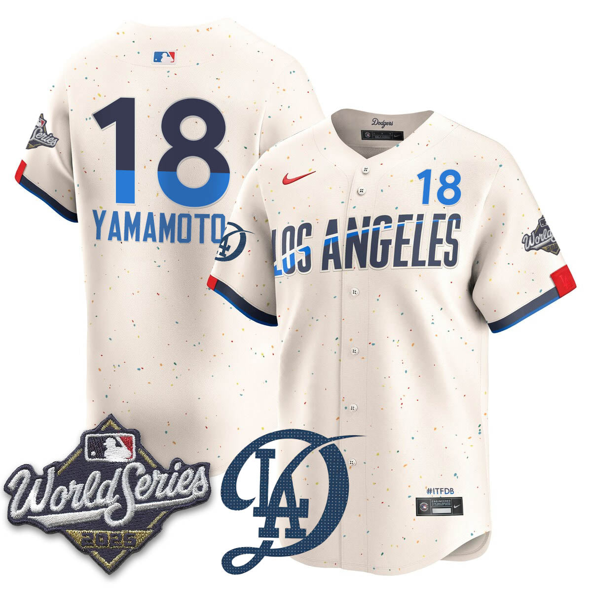 Los Angeles Dodgers 2025 World Series Jersey - All Stitched
