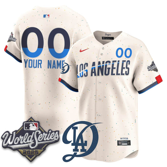 Los Angeles Dodgers 2025 World Series Custom Jersey - All Stitched