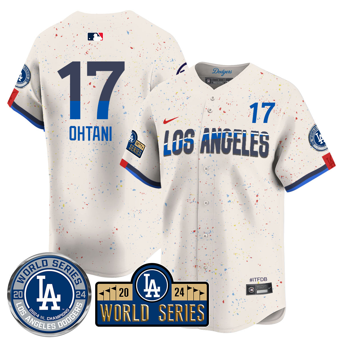 Los Angeles Dodgers World Series 2024 Jersey - All Stitched