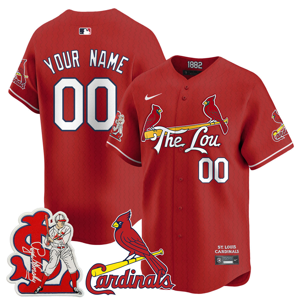 St. Louis Cardinals Rogers Hornsby Limited Custom Jersey - All Stitched