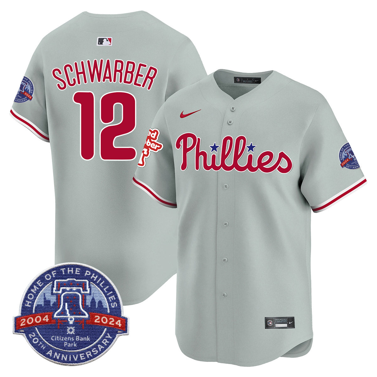 Phillies 20th Anniversary Citizen Bank Park's 2024 Jersey TLA - All Stitched
