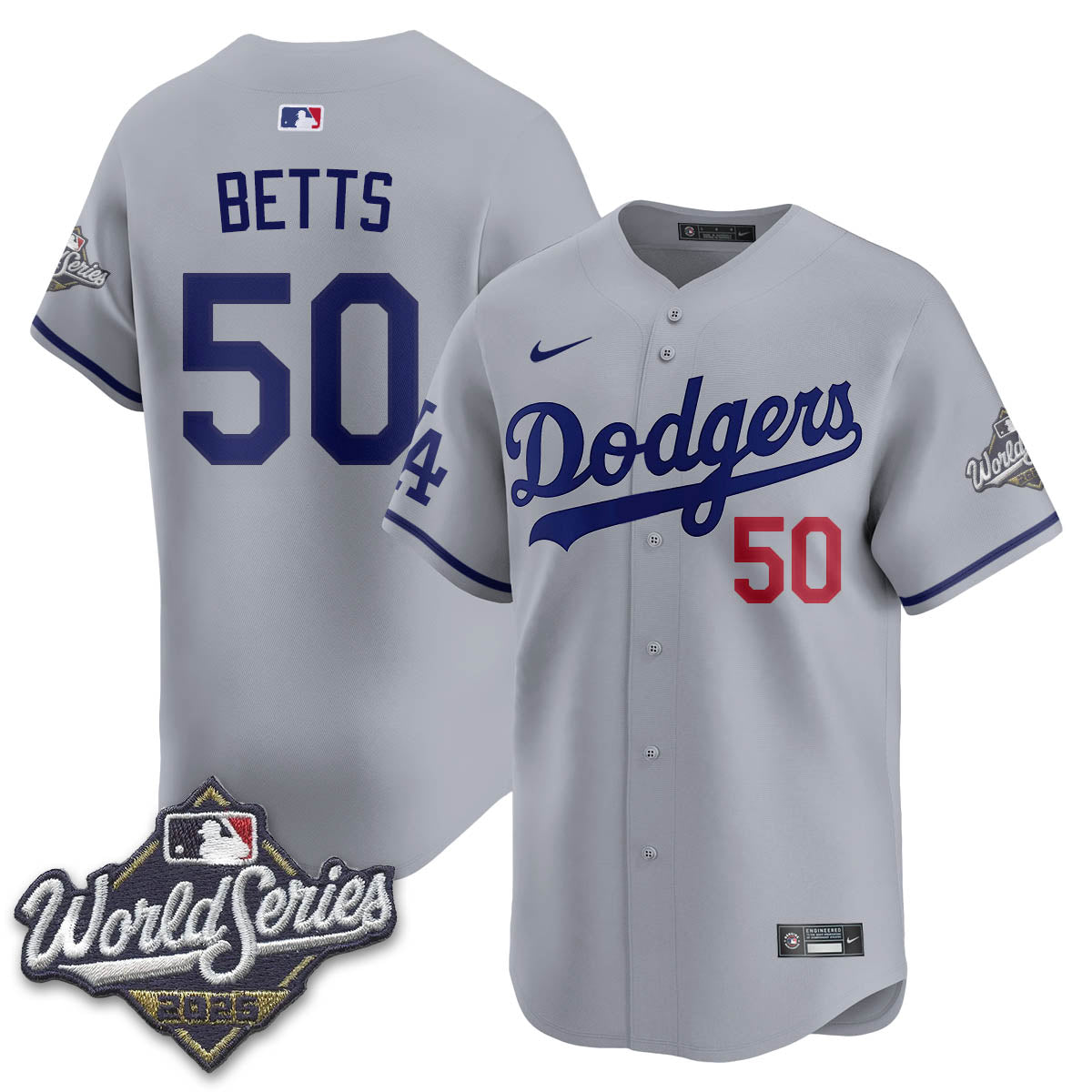 Los Angeles Dodgers 2025 World Series Jersey - All Stitched