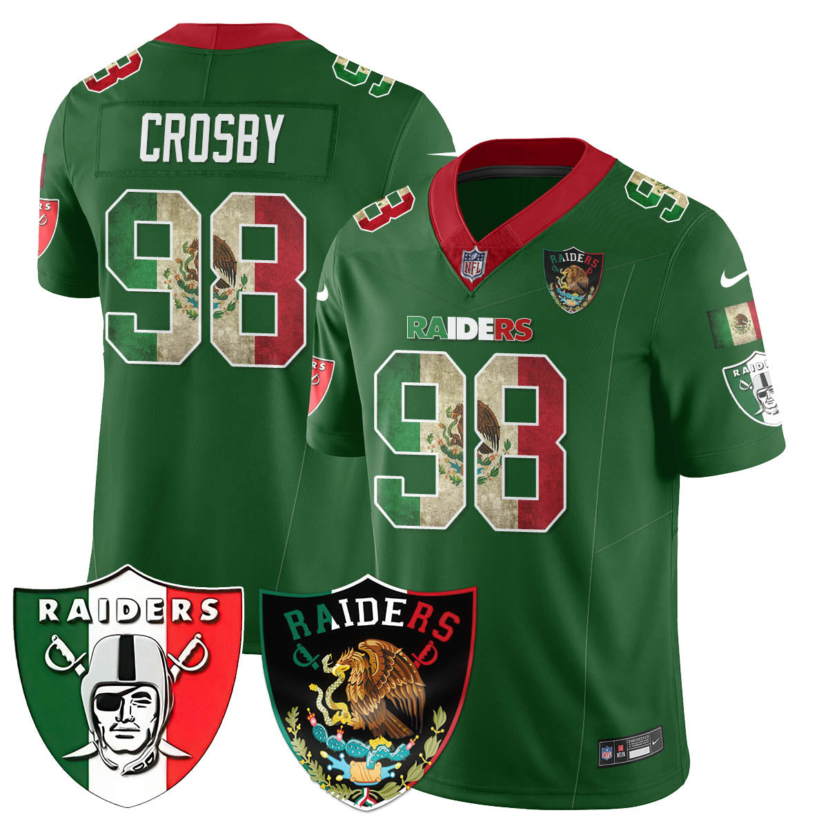Las Vegas Raiders Mexico Vapor Limited Jersey - All Stitched
