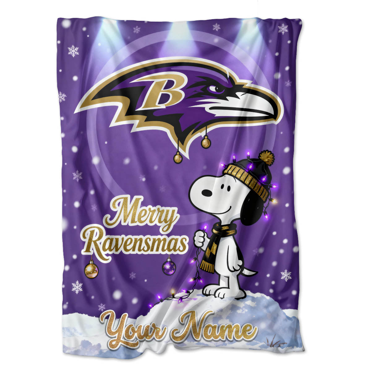 BAL x SNP | Premium Christmas Fleece Blanket & Throw Pillow