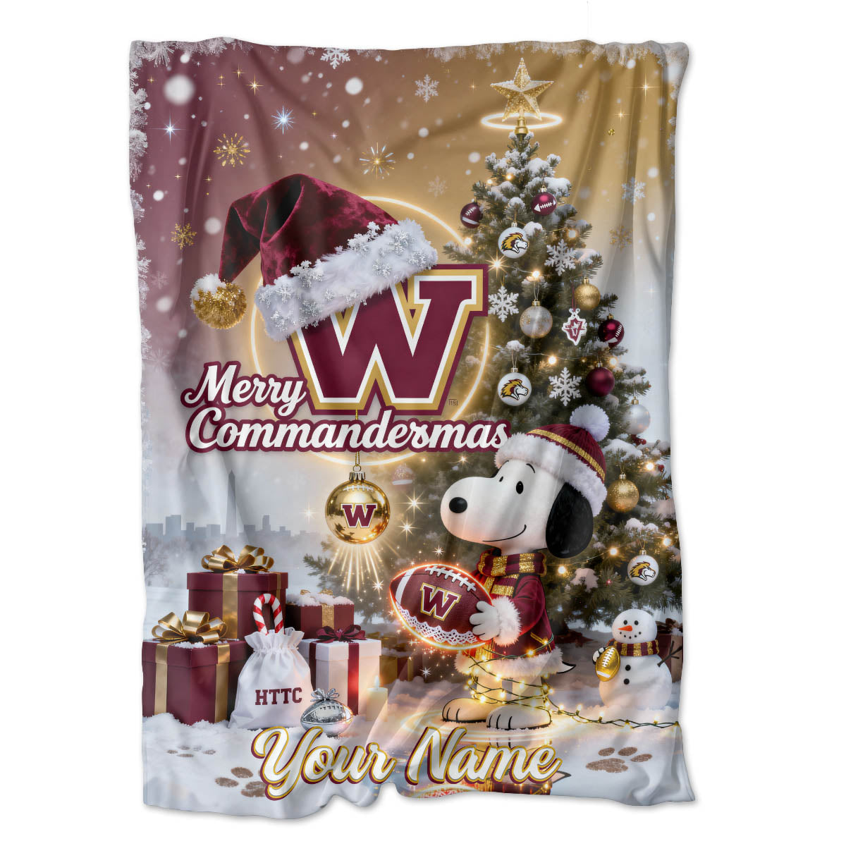 WAS x SNP | Premium Christmas Fleece Blanket & Throw Pillow