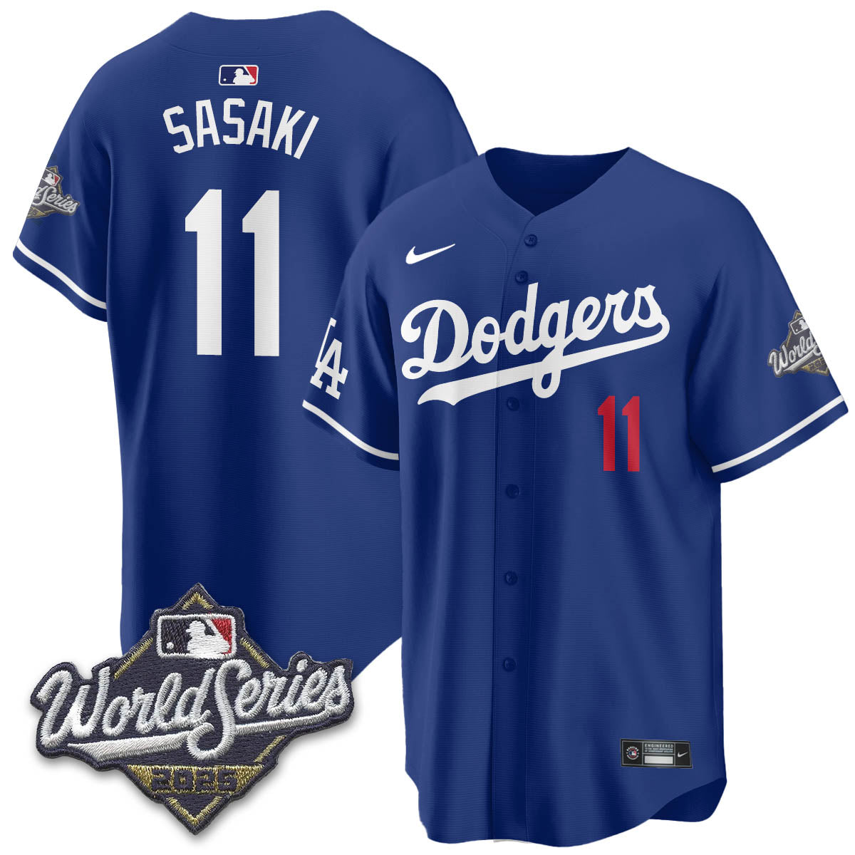 Los Angeles Dodgers 2025 World Series Jersey - All Stitched