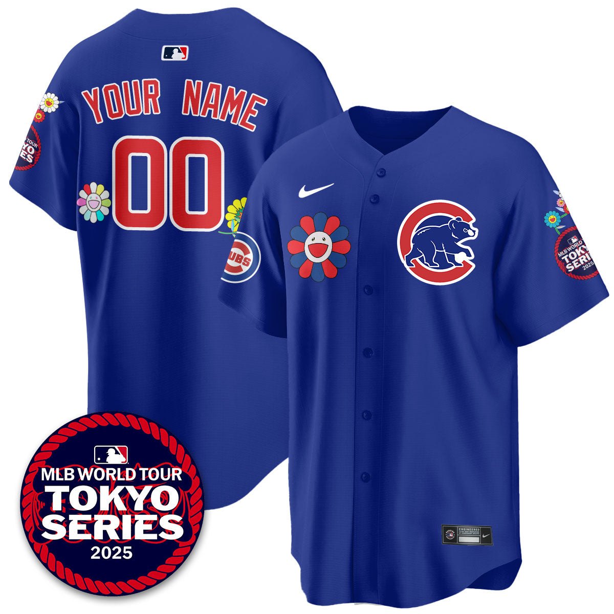 Chicago Cubs Tokyo Series 2025 Vapor Premier Limited Custom Jersey - Stitched