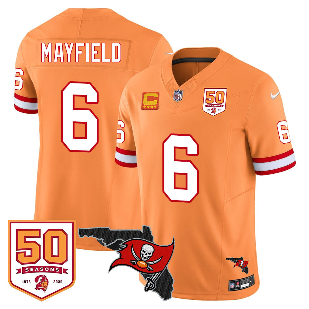 Tampa Bay Buccaneers 50th Season Limited Jersey - All Stitched