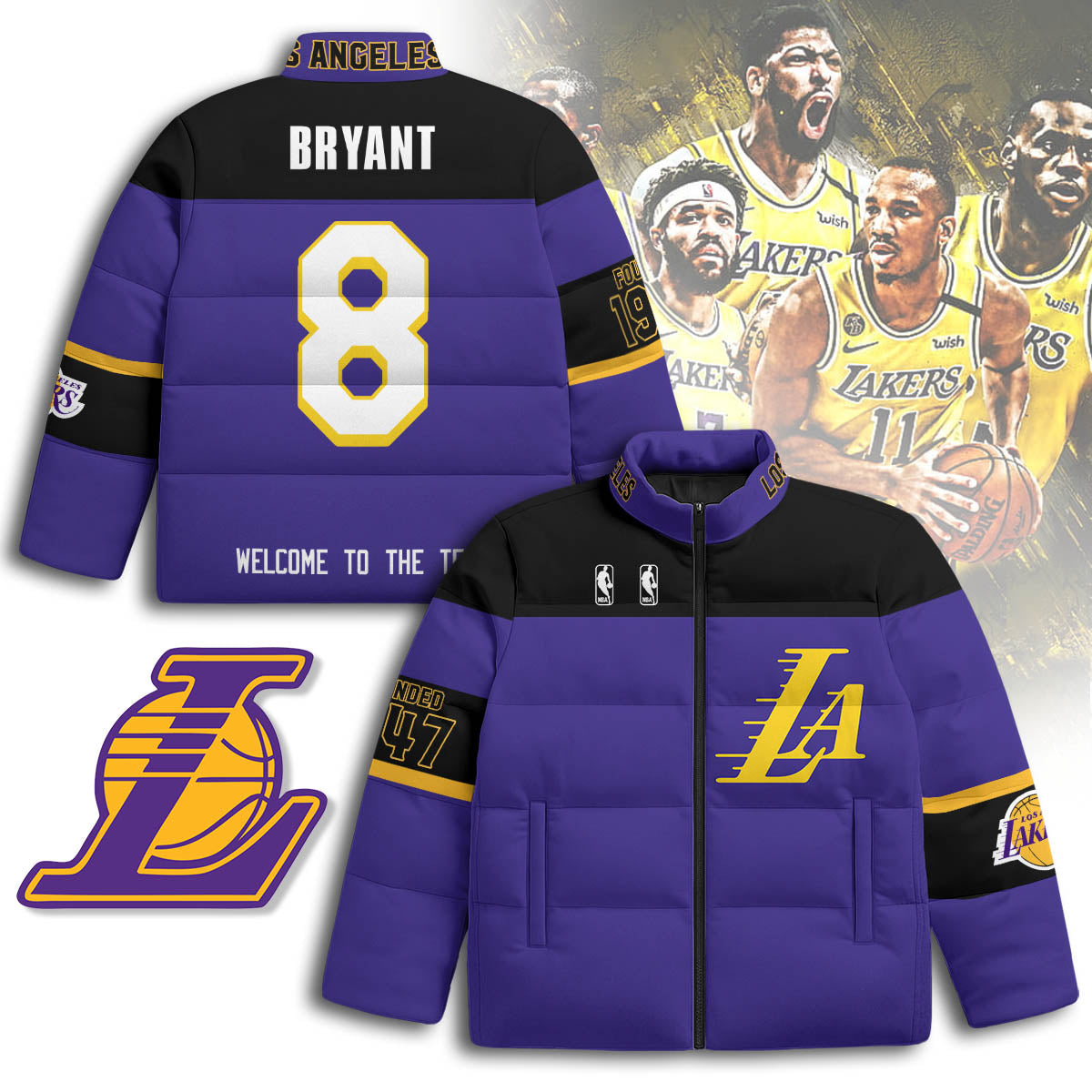 Los Angeles Lakers Unisex Puffer Jacket