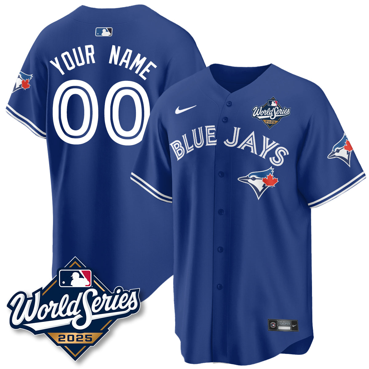 Toronto Blue Jays 2025 World Series Custom Jersey - All Stitched