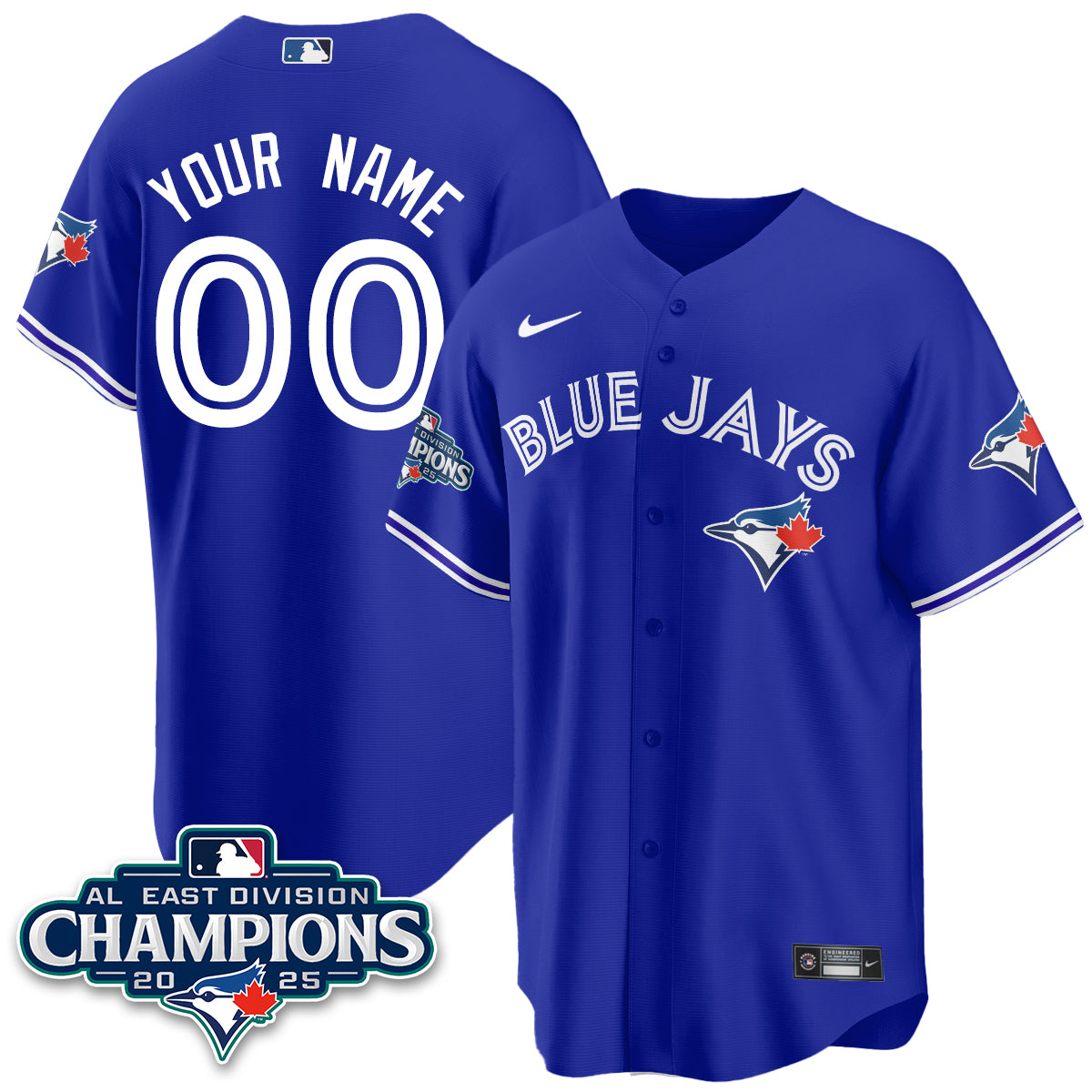Toronto Blue Jays AL East Division Champions Custom Jersey - All Stitched