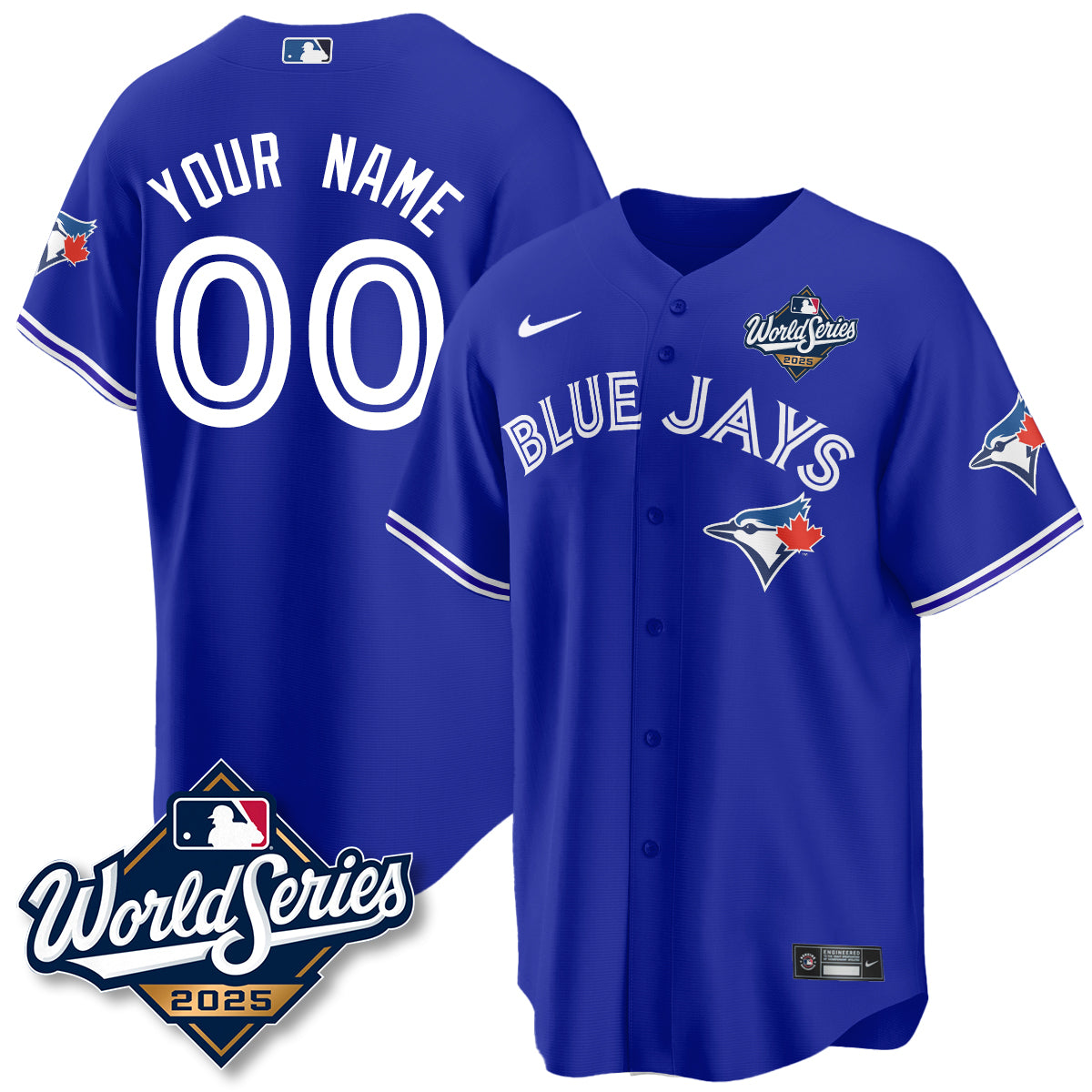 Toronto Blue Jays 2025 World Series Custom Jersey - All Stitched