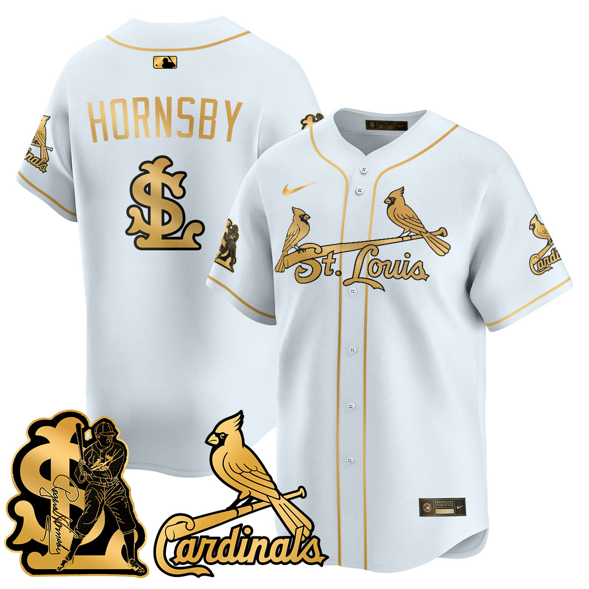 St. Louis Cardinals Rogers Hornsby Limited Jersey - All Stitched