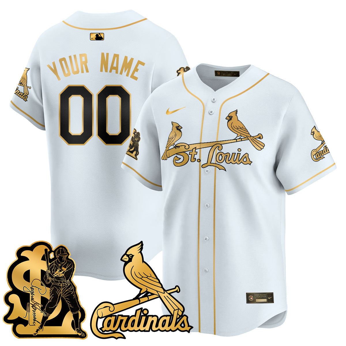 St. Louis Cardinals Rogers Hornsby Limited Custom Jersey - All Stitched