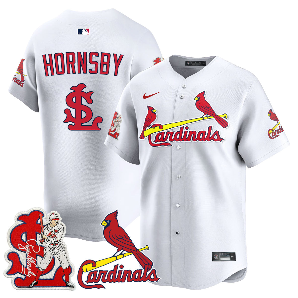 St. Louis Cardinals Rogers Hornsby Limited Jersey - All Stitched