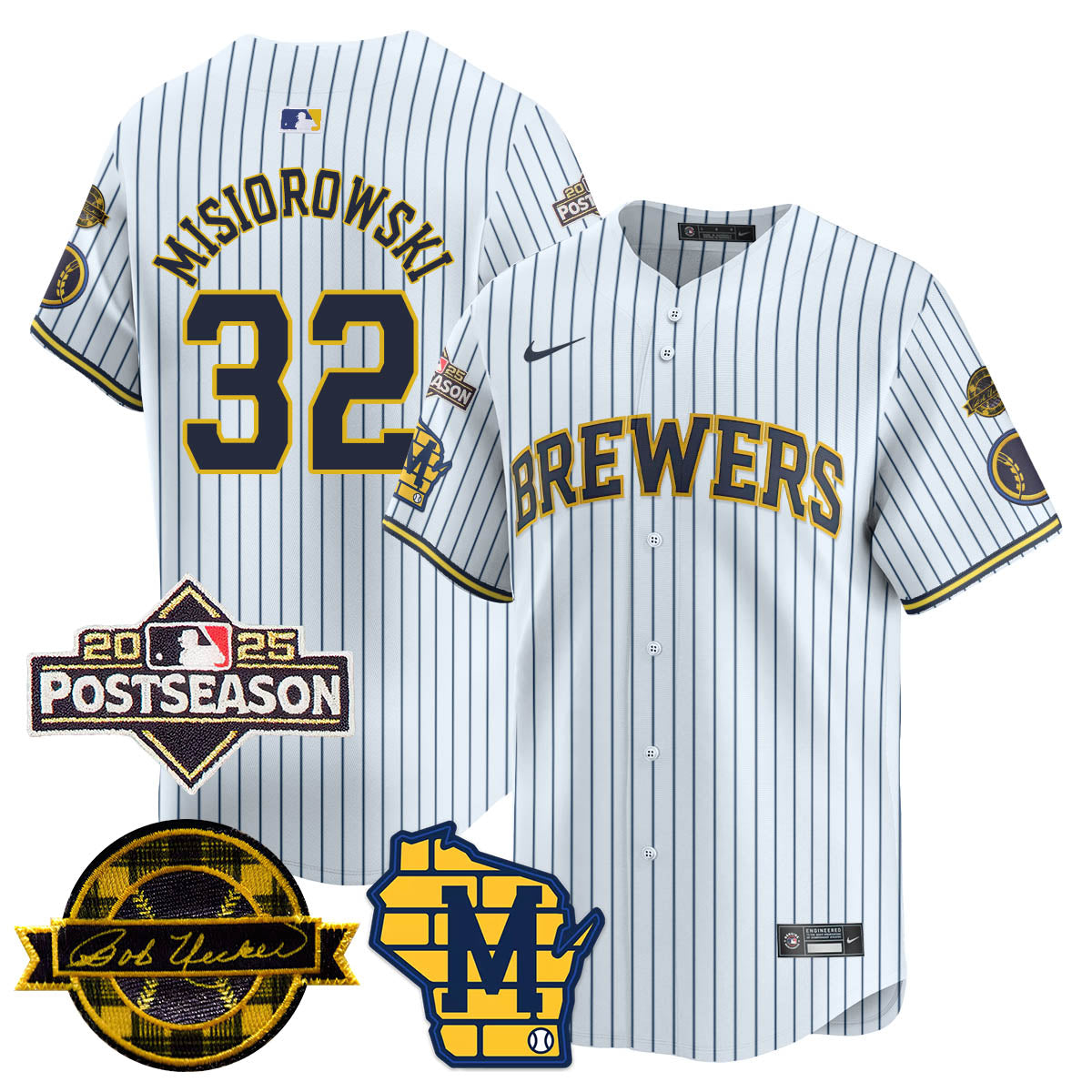 Milwaukee Brewers 2025 Postseason Jersey - All Stitched