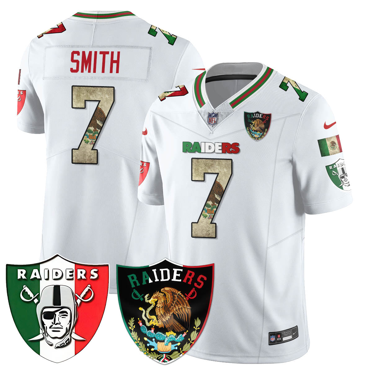 Las Vegas Raiders Mexico Vapor Limited Jersey - All Stitched