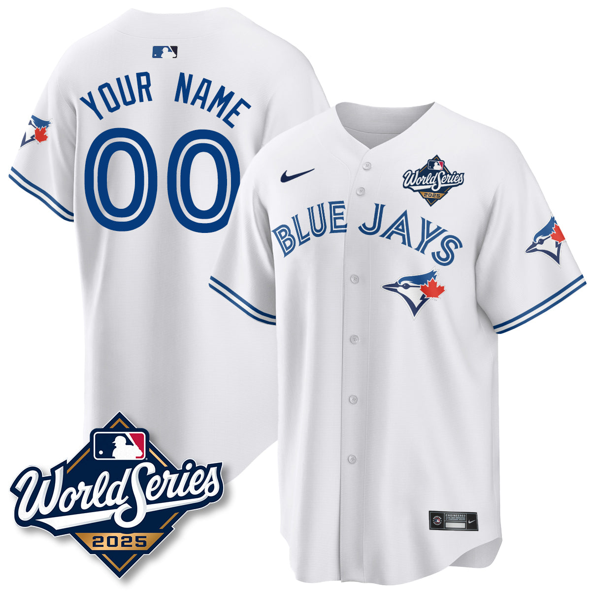 Toronto Blue Jays 2025 World Series Custom Jersey - All Stitched