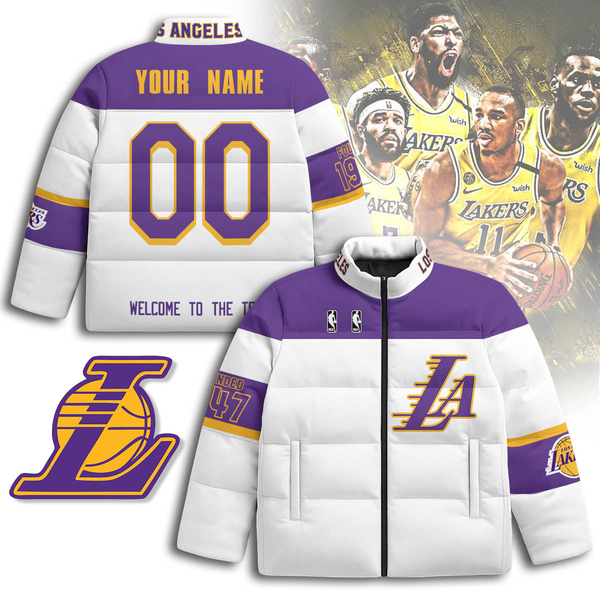 Los Angeles Lakers Unisex Puffer Jacket