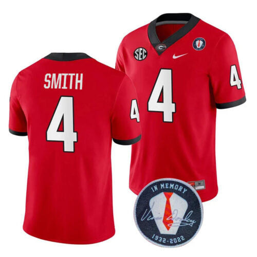Georgia Bulldogs Players Jersey Honoring Vince Dooley Patch - All Stitched
