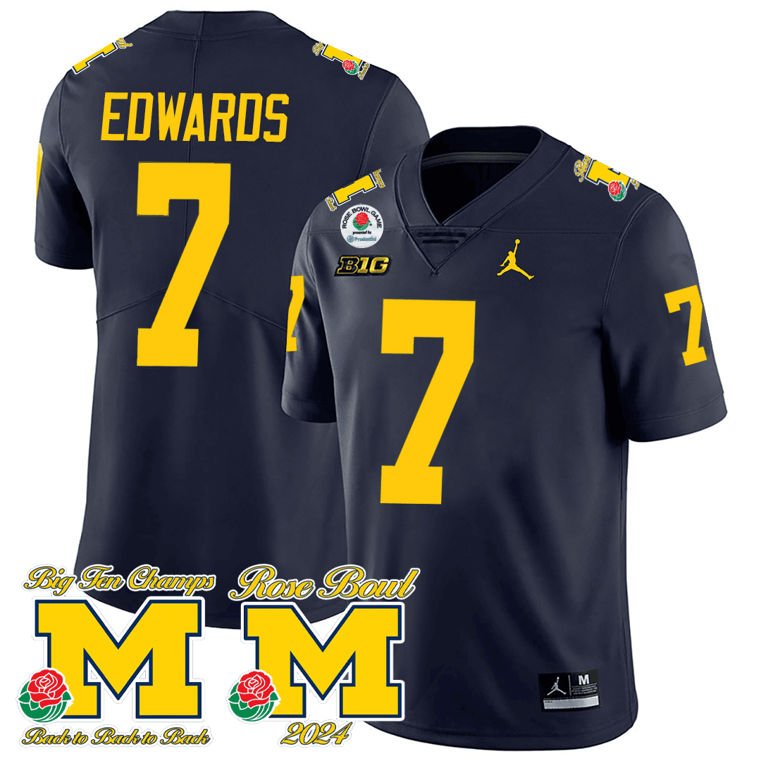 Michigan Rose Bowl Game Jersey - All Stitched