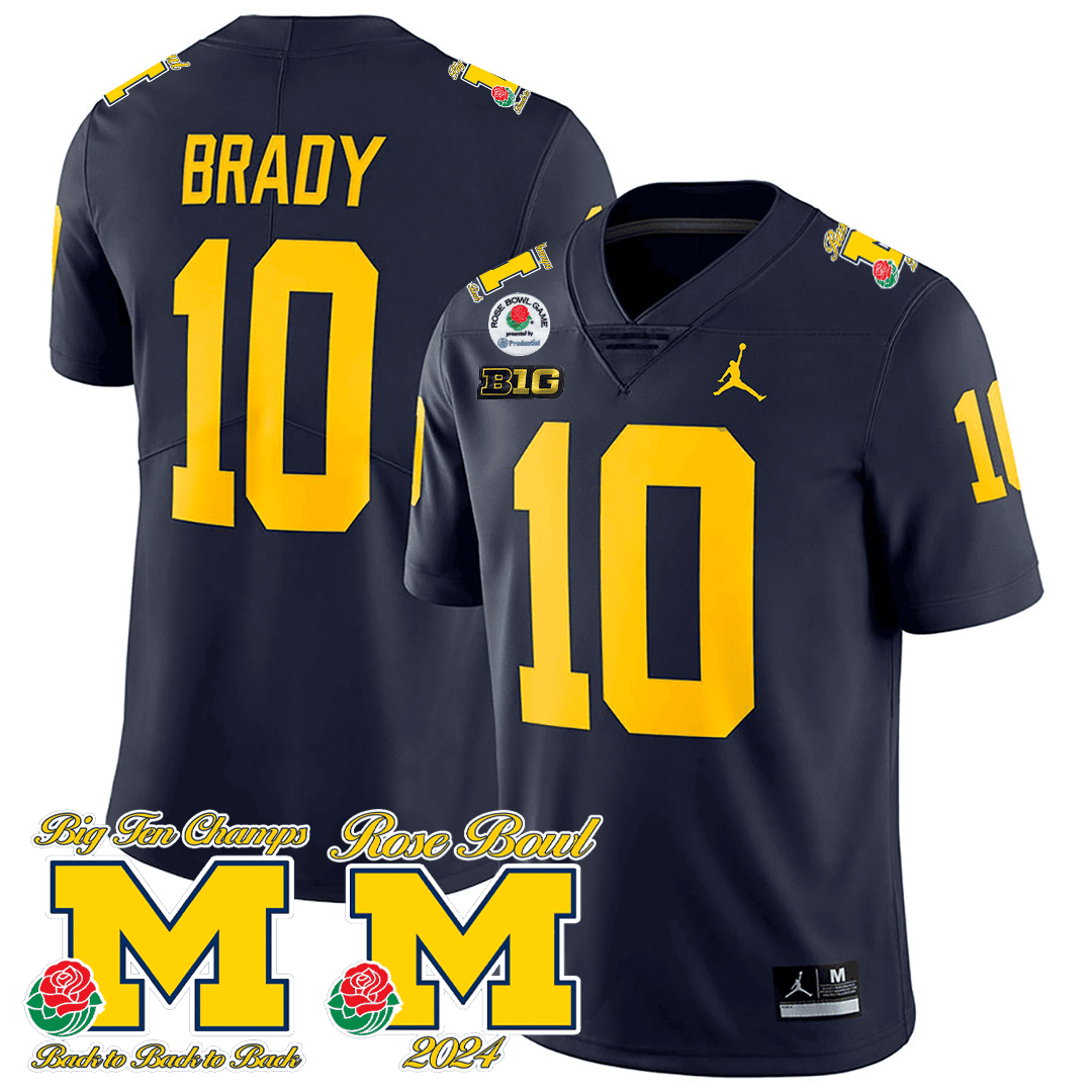 Michigan Rose Bowl Game Jersey - All Stitched