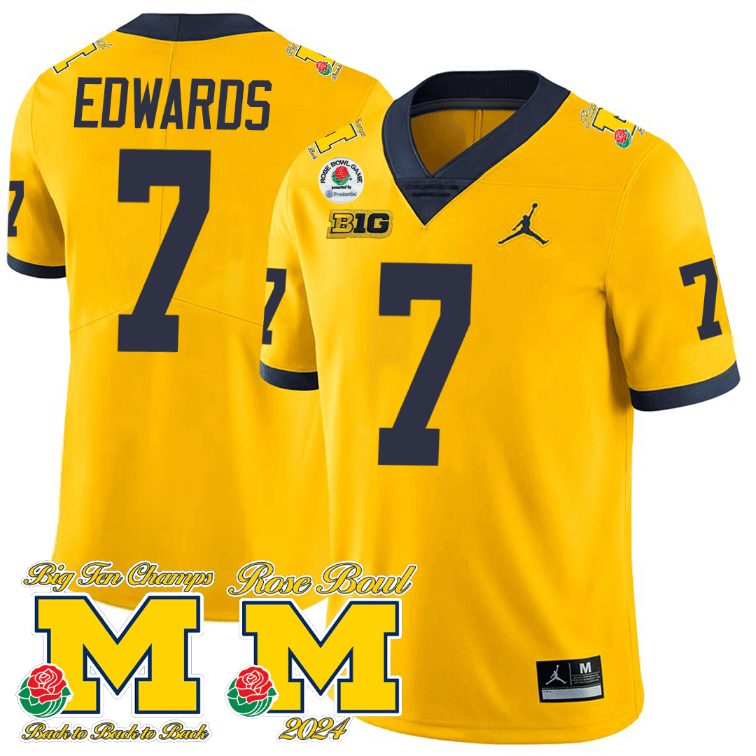 Michigan Rose Bowl Game Jersey - All Stitched