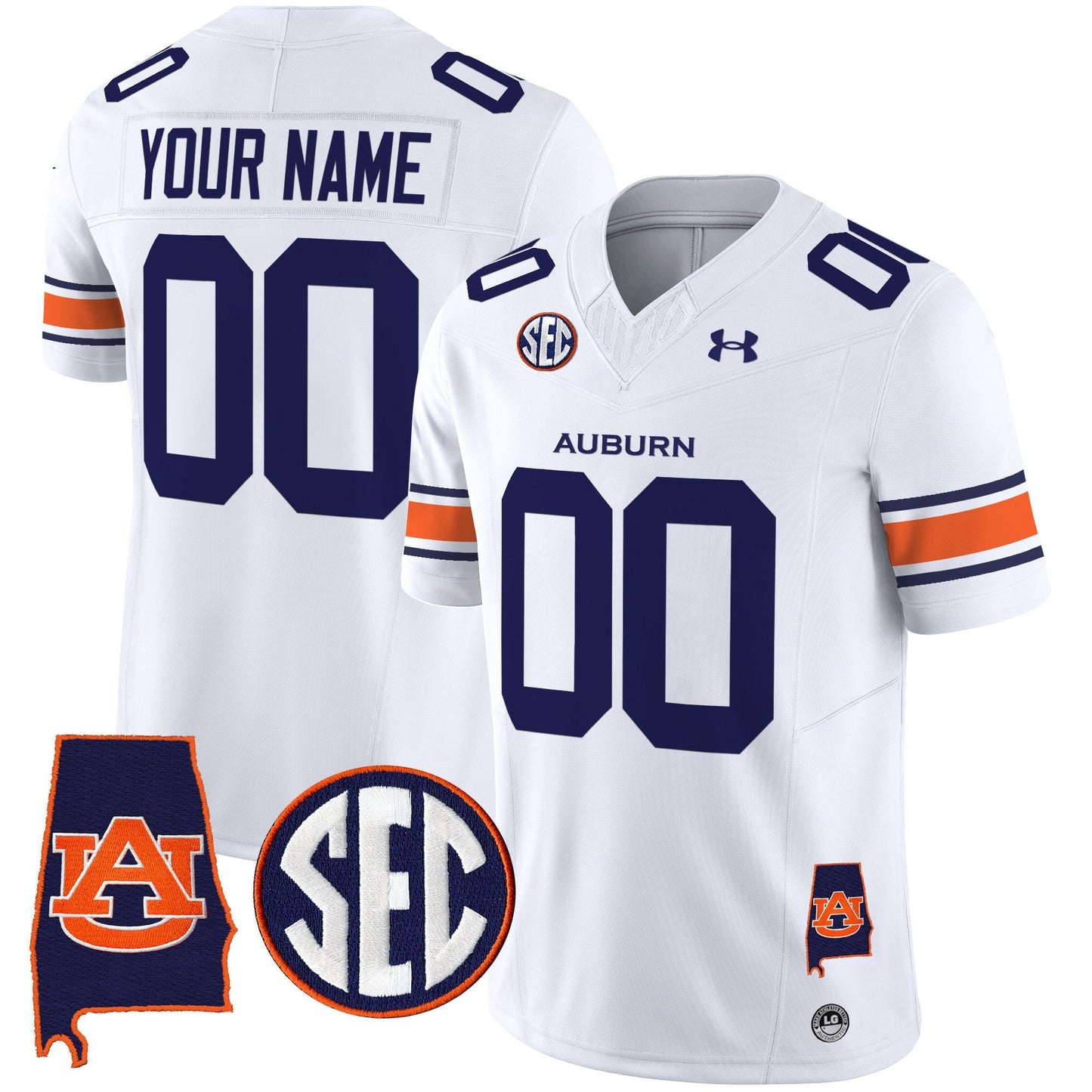 Auburn Tigers 2024 Alabama Patch Vapor Limited Custom Jersey - All Stitched