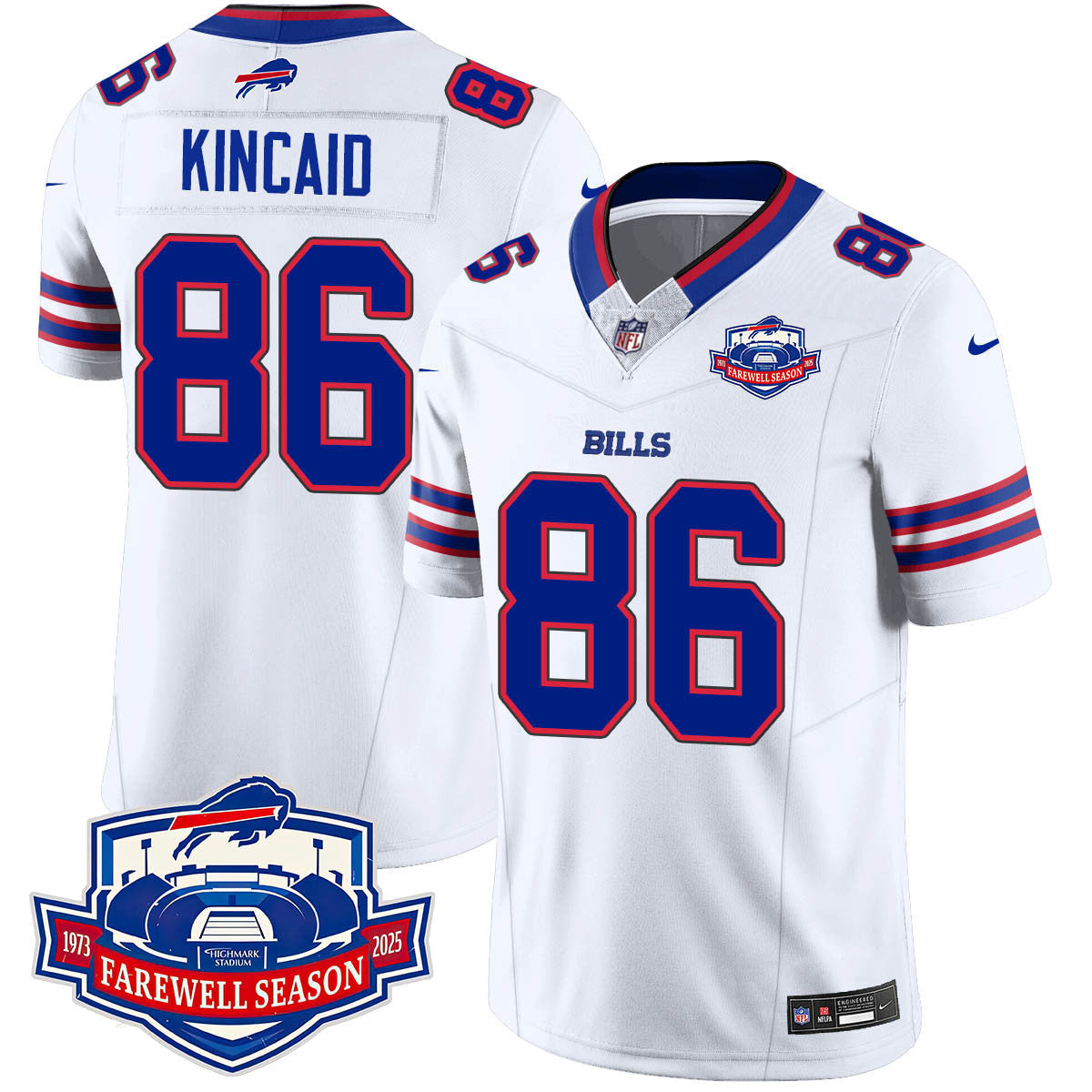 Buffalo Bills 2025 Jersey All Stitched - Farewell to Highmark Stadium