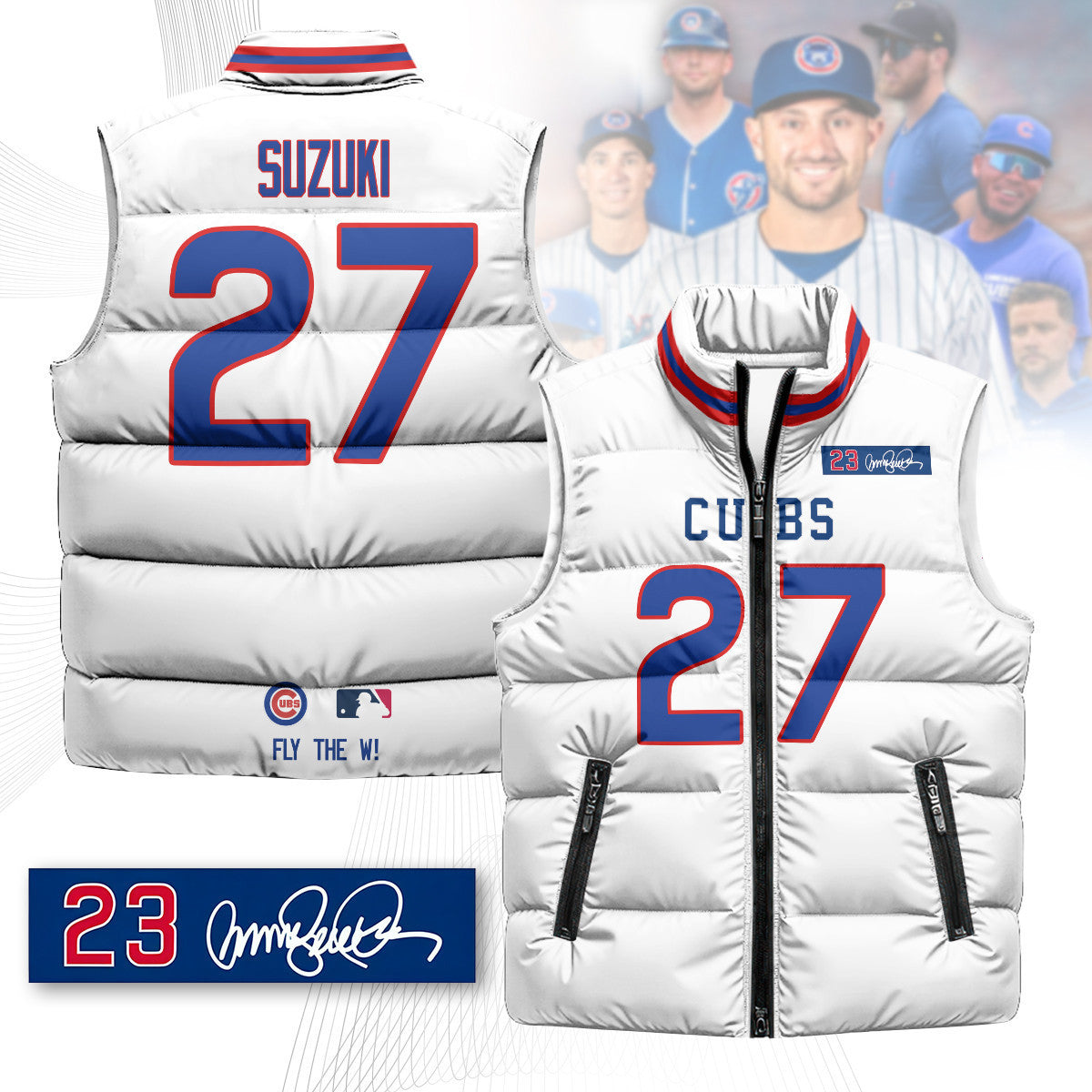 Chicago Cubs Unisex Puffer Vest