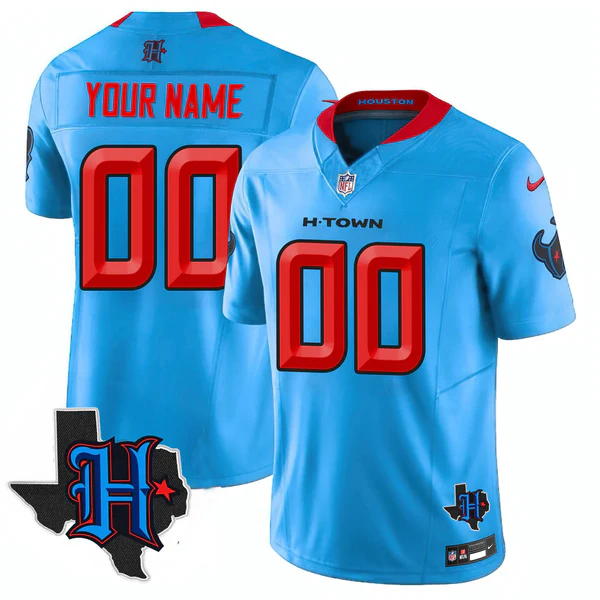HOU 2025 Texas Patch Vapor Limited Custom Jersey - All Stitched