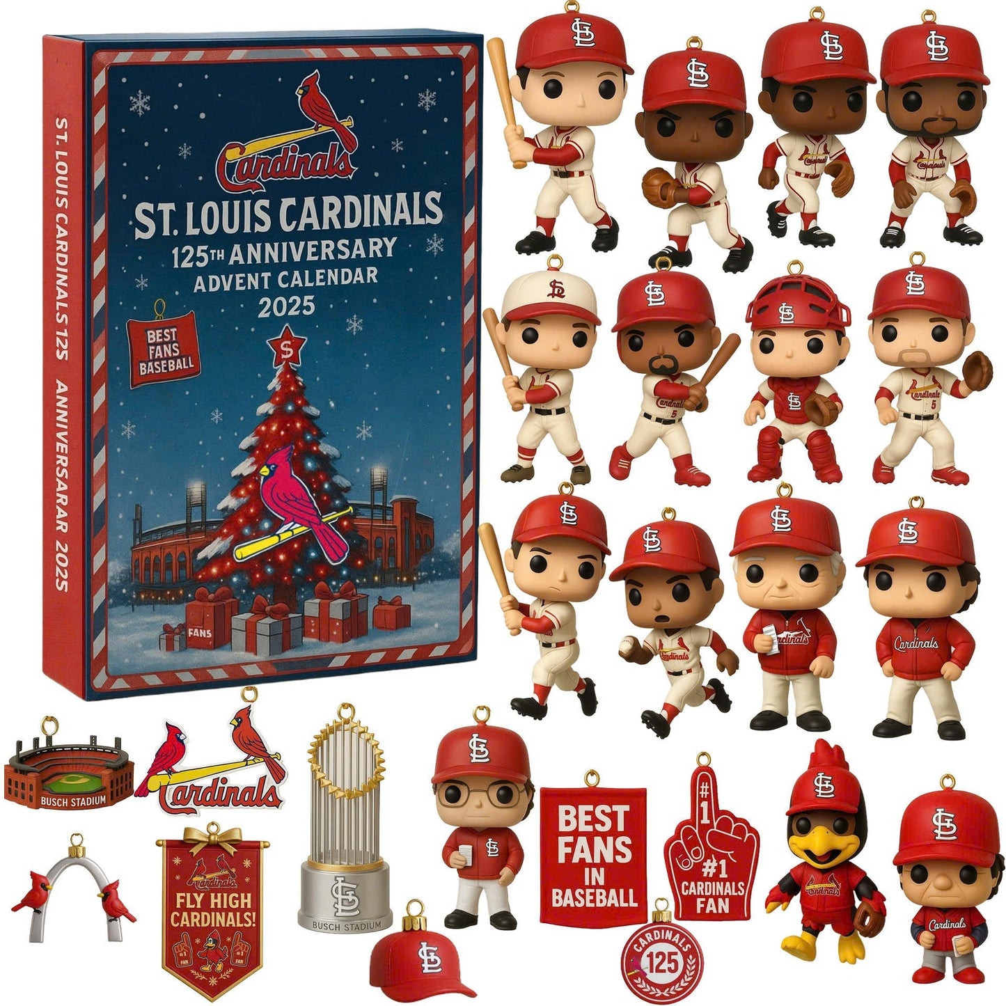 St Louis Cardinals Advent Calendar 2025 125TH ANNIVERSARY
