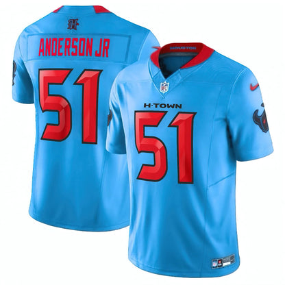 HOUSTON TEXANS 2024 VAPOR LIMITED BLUE JERSEY - ALL STITCHED