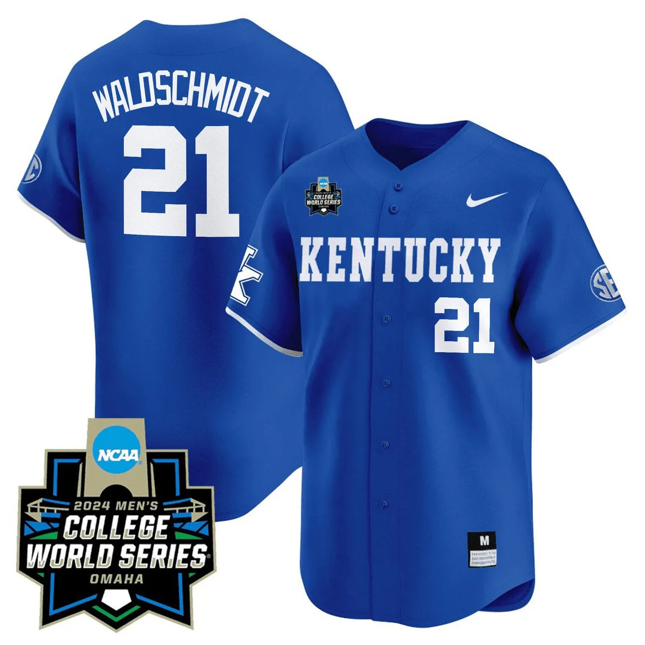 Kentucky Wildcats 23/24 Jersey - 2024 College World Series Patch
