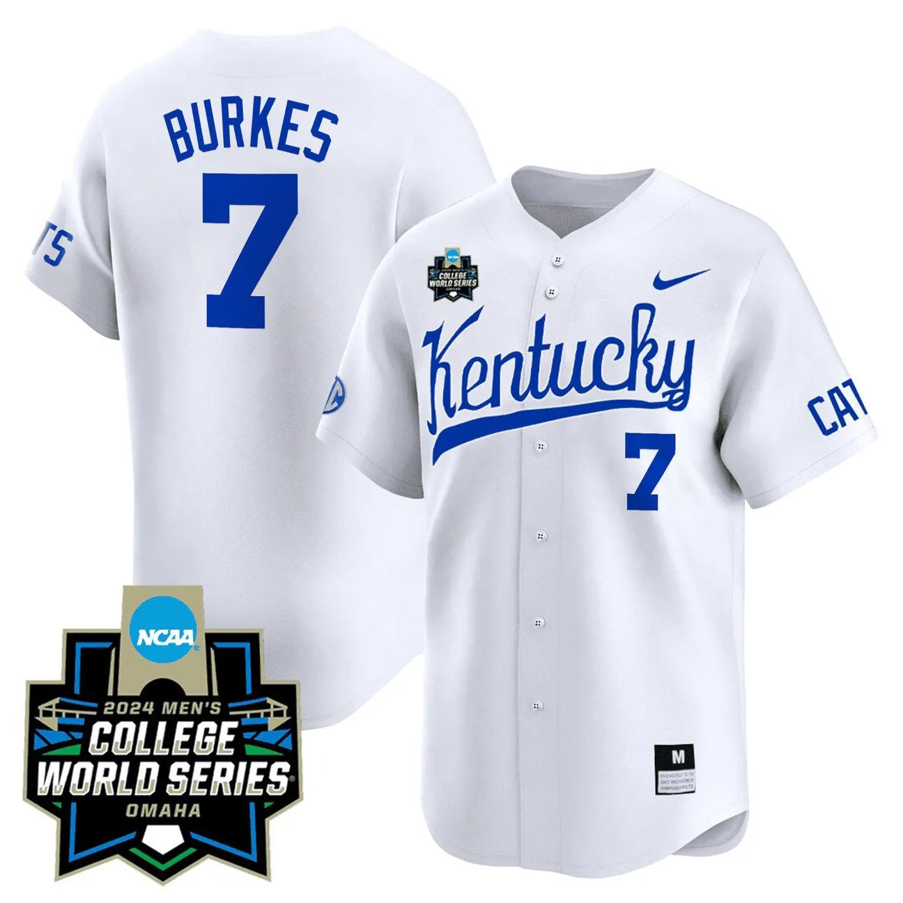 Kentucky Wildcats 23/24 Jersey - 2024 College World Series Patch